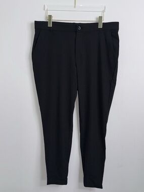 Pins & Aces Jogger Pants Black Mens Sz 34 Golf Preppy Performance-wear EUC